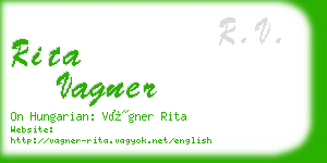 rita vagner business card